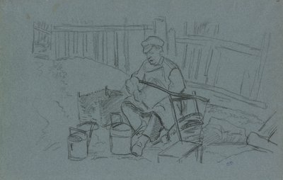 Tinker hänen työkaluineen tekijältä Camille Pissarro