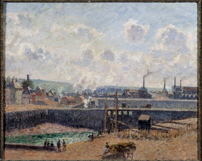 Näkymä Dieppestä, Duquesne Basin Camille Pissarron (1830-1903) maalaus 1902 su. 0,54x0,65 m Pariisi, Musee d