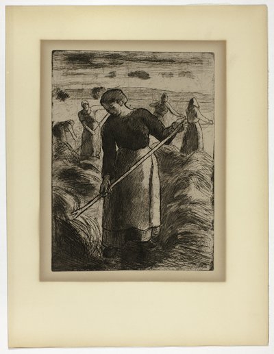 Nainen Heinäntekijä Éragnyssa tekijältä Camille Pissarro