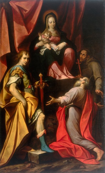 Madonna lapsen kanssa ja pyhät Vitale ja Jerome, Camillo Procaccinin teos, konservoitu Galleria Estense Modenassa tekijältä Camillo Procaccini