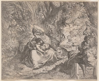 Loput lennossa Egyptiin, 1587-1590. tekijältä Camillo Procaccini