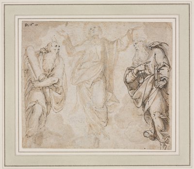 The Transfiguration recto, Study of Hands verso, c. 1590. tekijältä Camillo Procaccini