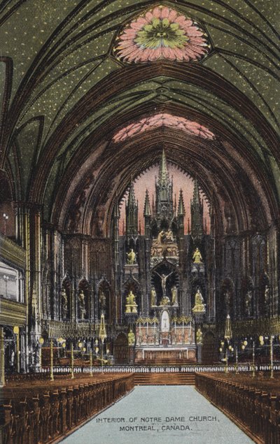 Notre Damen kirkon sisätilat, Montreal, Kanada (kuva) tekijältä Canadian Photographer