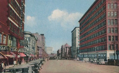 Portage Avenue itään päin, Winnipeg, Manitoba, Kanada (värikuva) (värikuva) tekijältä Canadian Photographer