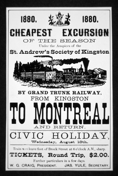 Grand Trunk Railway -juliste tekijältä Canadian School
