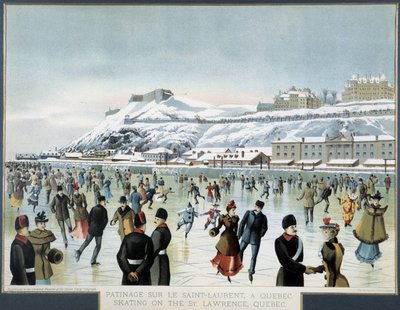 Luistelu St. Lawrencella Quebec Cityssä tekijältä Canadian School