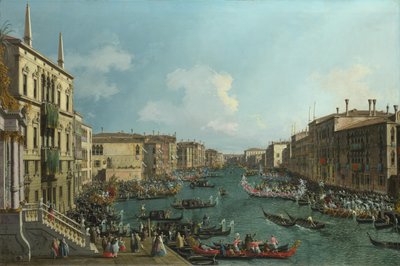 Regatta Grand Canalilla, n. 1740 tekijältä Giovanni Antonio Canal