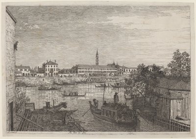 Ale Porte del Dolo, n. 17351746. tekijältä Canaletto