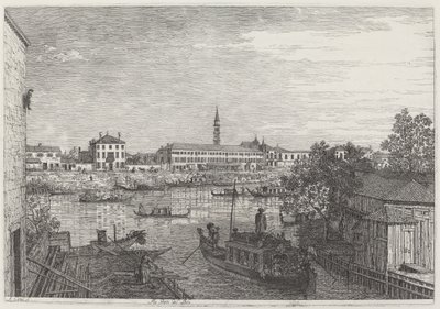 Ale Porte del Dolo, n. 17351746. tekijältä Canaletto