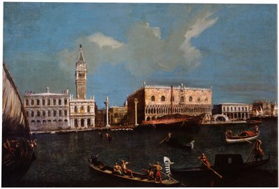 Canal Grande, Piazzetta ja Dogen palatsi Venetsiassa, 1700-luku. tekijältä Canaletto,