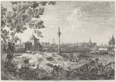 Imaginary View of Padova, n. 17351746. tekijältä Canaletto