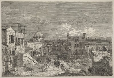 Kuvitteellinen näkymä Venetsiasta tekijältä Canaletto