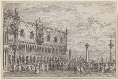 Bändin laituri. V, c. 17351746. tekijältä Canaletto
