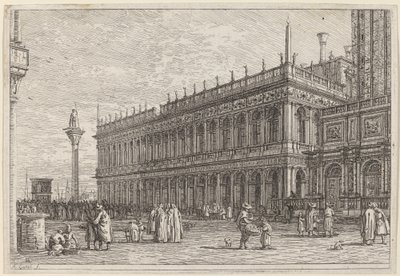 Kirjakauppa. V., vuonna 1742 tai sitä ennen. tekijältä Canaletto