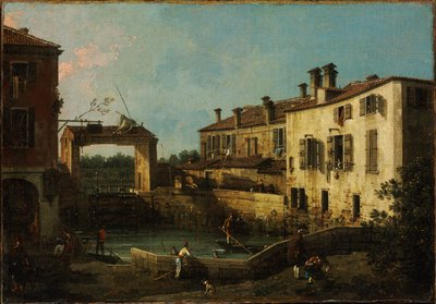 Lukitus lähellä Dolo tekijältä Canaletto