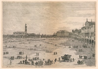 Prà della Valle (Prato della Valle, Padova), Muualta otettuja näkymiä muista paikoista tekijältä Canaletto