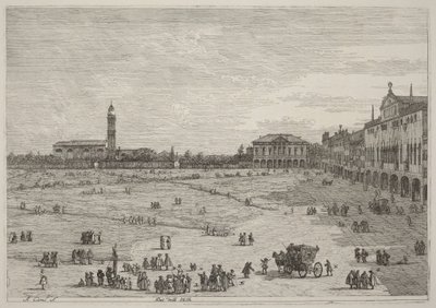 Prato della Valle tekijältä Canaletto