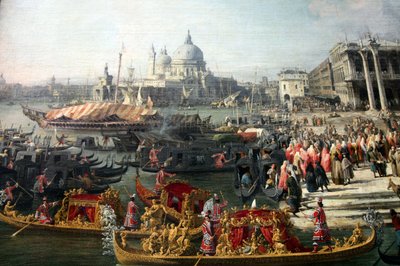 "Ranskan suurlähettilään vastaanotto Venetsiassa", 1726-1727 tekijältä Canaletto
