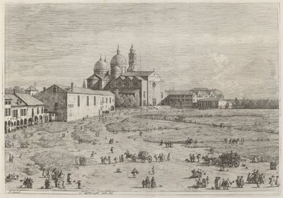 S. Giustina in pra della Vale, c. 17351746. Finès tekijältä Canaletto