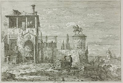 Ratsastusmonumentti, Vedute tekijältä Canaletto