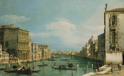 Grand Canal Venetsia katsot itään Campo di San Violta tekijältä Giovanni Antonio Canal