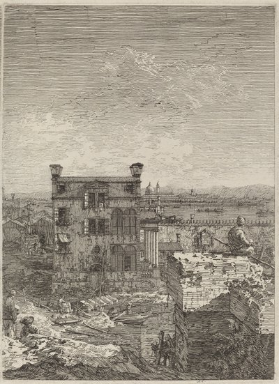 Talo Peristylen kanssa tekijältä Canaletto