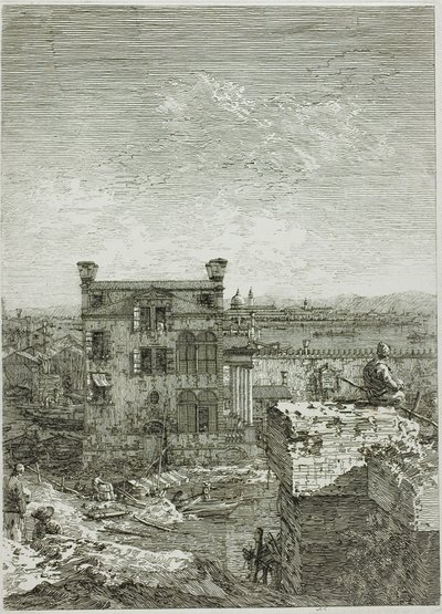 House with the Peristyle, Vedute tekijältä Canaletto