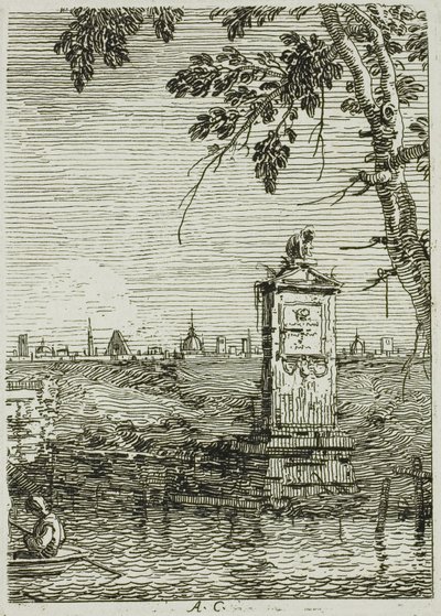 Pieni monumentti, Vedute tekijältä Canaletto