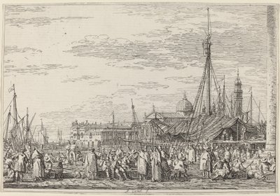 Molon markkinat, n. 17351746. tekijältä Canaletto