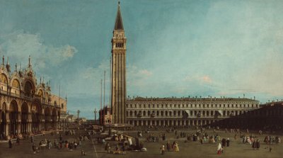 Piazza San Marco, Venetsia tekijältä Canaletto