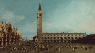 Piazza San Marco, Venetsia, 1742-1745 tekijältä Giovanni Antonio Canal