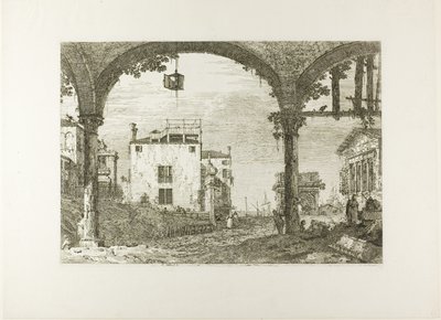 Portico ja lyhty, Vedute tekijältä Canaletto