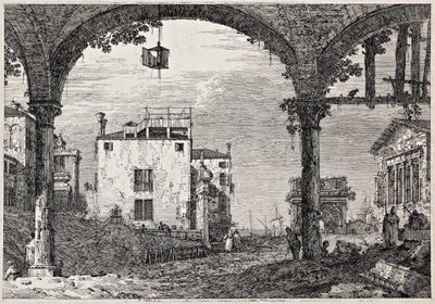 Portti, jossa on lyhty
sarjasta ”Vedute” (Näkymiä) tekijältä Canaletto