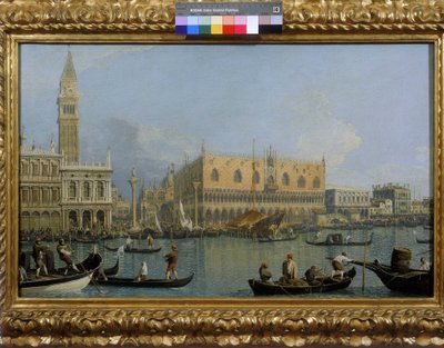 Näkymä Dogen palatsille Venetsiassa tekijältä Giovanni Antonio Canal