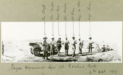 ANZAC-divisioonan päämaja Rashid Beckissä, lokakuussa 1917 tekijältä Capt. Arthur Rhodes