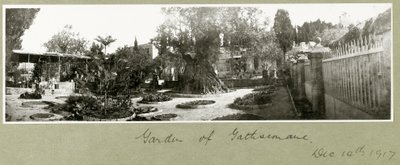 Getsemanen puutarha, 14. joulukuuta 1917 tekijältä Capt. Arthur Rhodes