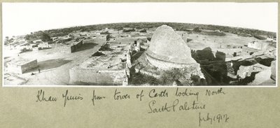 Khan Yunis linnan tornista, Etelä-Palestiina, heinäkuu 1917 tekijältä Capt. Arthur Rhodes
