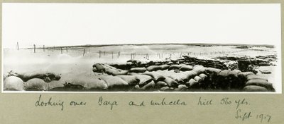 Katse Gazaan ja Sateenvarjokukkulaan, syyskuu 1917 tekijältä Capt. Arthur Rhodes
