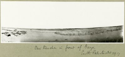Hautamme Gazan edessä, lokakuu 1917 tekijältä Capt. Arthur Rhodes