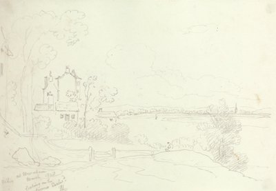 Newnhamissa Looking on the Severn Eastward, maaliskuu 1848 tekijältä Capt. Thomas Hastings