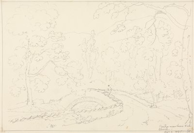 Silta lähellä Loweswaterin kirkkoa, 2. elokuuta 1835 tekijältä Capt. Thomas Hastings