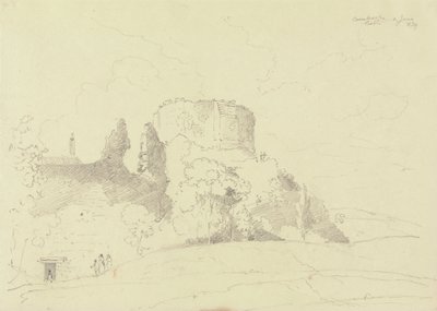 Carisbrooken linna, Isle of Wight tekijältä Capt. Thomas Hastings