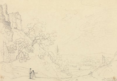 Carisbrooken linnan pylvään alta, 18. toukokuuta 1829 tekijältä Capt. Thomas Hastings