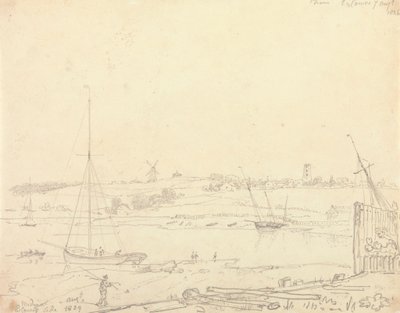 Medina, East Cowes Side, 7. elokuuta 1826 tekijältä Capt. Thomas Hastings