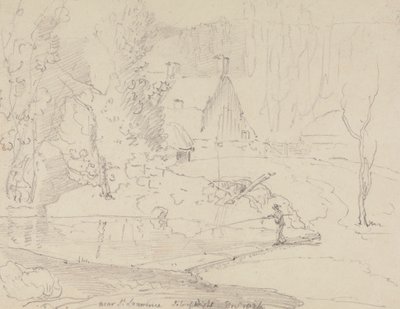 Lähellä Saint Lawrencea, Isle of Wight, joulukuu 1826 tekijältä Capt. Thomas Hastings