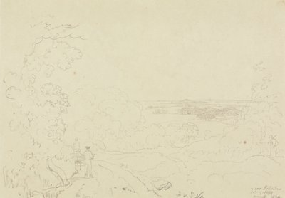 Lähellä Swainstonea, Isle of Wight, elokuussa 1829 tekijältä Capt. Thomas Hastings