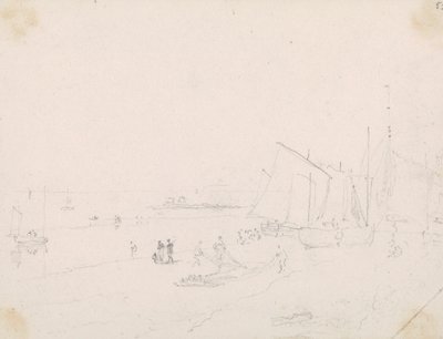 Luonnos rantanäkymästä, Hastings tekijältä Capt. Thomas Hastings
