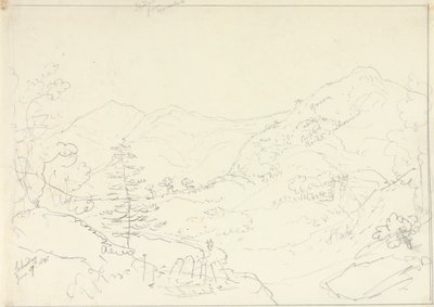 Skiddaw Borrowdalesta lauantaina 27. kesäkuuta 1835 tekijältä Capt. Thomas Hastings