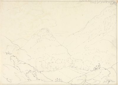 The Jaws of Borrowdale, lauantai 27. kesäkuuta 1835 tekijältä Capt. Thomas Hastings