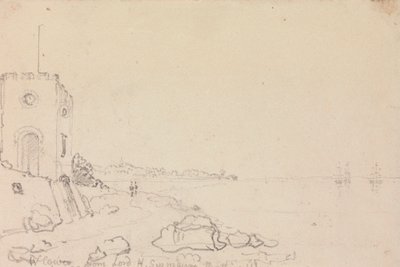West Cowes Lord Henry Seymourin uimatalosta lokakuussa 1825 tekijältä Capt. Thomas Hastings